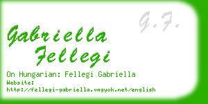 gabriella fellegi business card